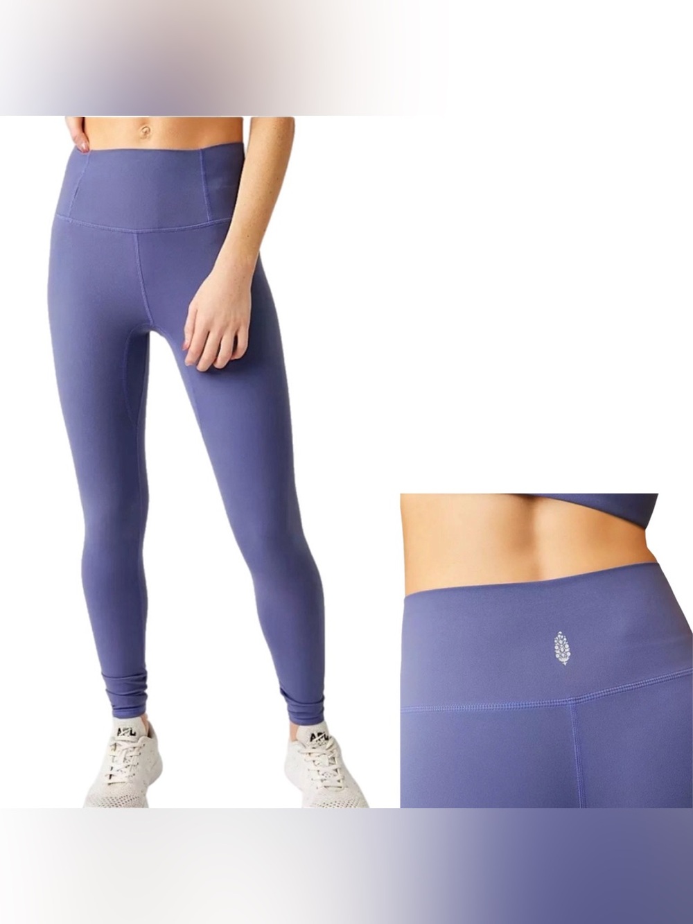 Free People Movement Never Better 7/8 Leggings Summer Blueberry Medium NWT